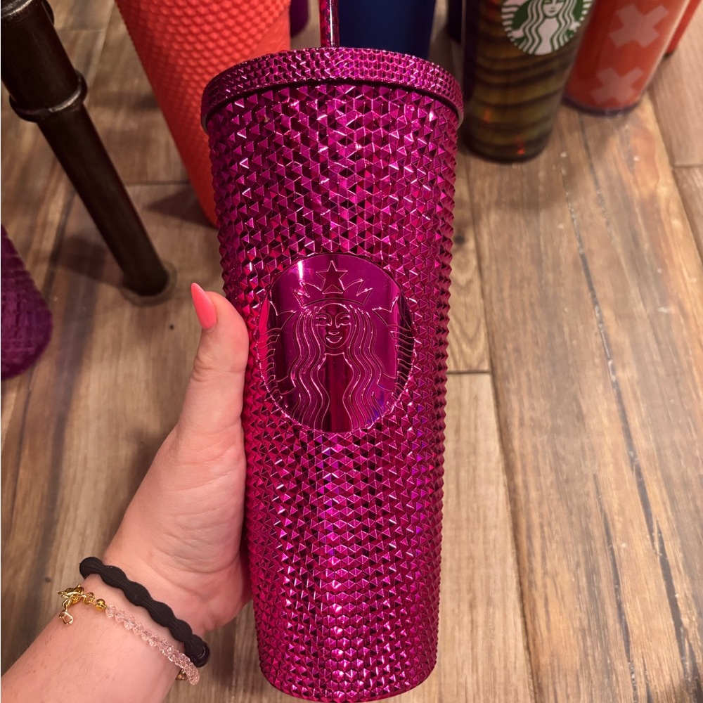 Starbucks Fuchsia Textured Tumbler